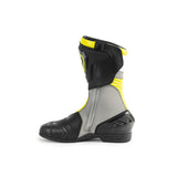 R-Tech Performer Moto Couro Homem Botas Preto Fluorescente Amarelo - Imagem do lado esquerdo de Boots