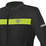 R-TECH SUPER LIGHT CHAQUETA DE MOTO NEGRO AMARILLO FLOU
