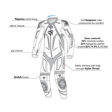 R-TECH RISING STAR 1 PC Moto Fatos Branco Preto - imagem vetorial de terno 1