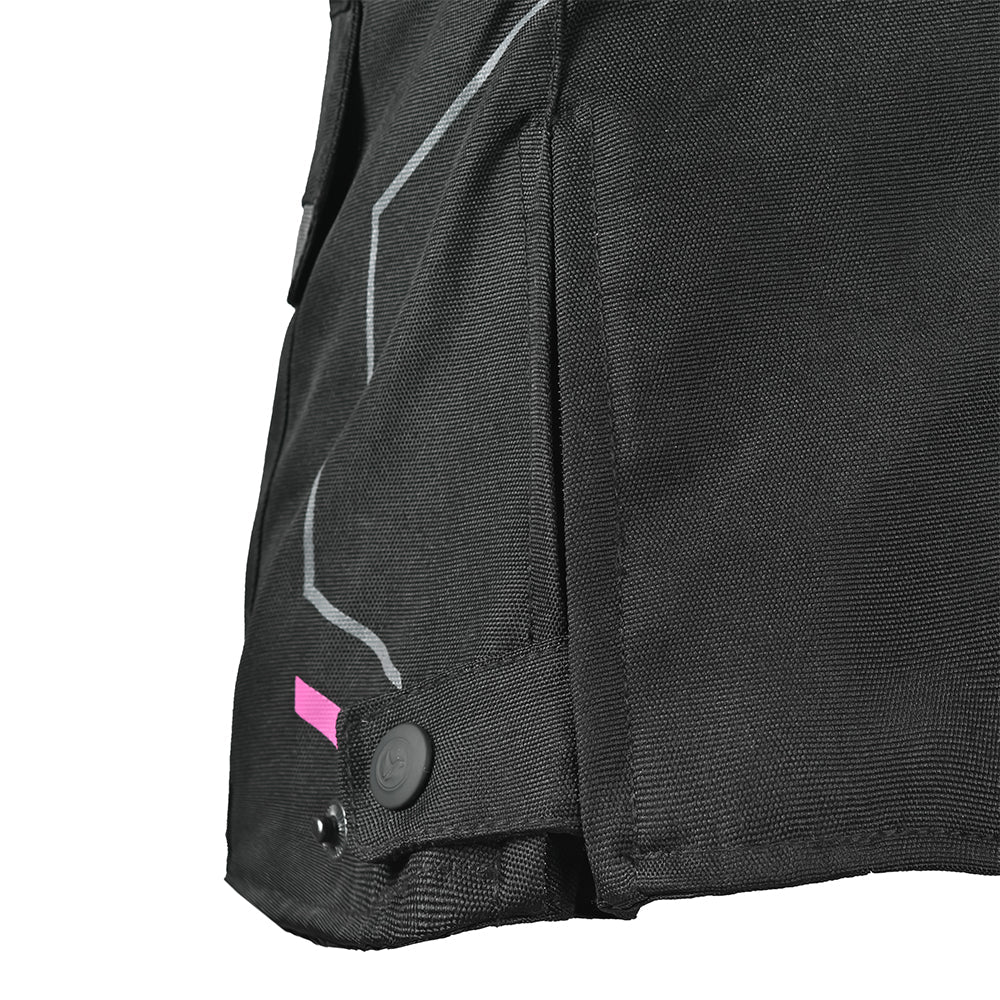 R-TECH KNIGHT RIDER Motorcycle Ladies Long Coats Fuchsia Black – 12 – Maximomoto PT
