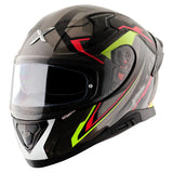 AXOR APEX ROADTRIP Moto Integral Capacete Pretro Amarelo Vermelho