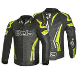 BELA - Jaquetas de couro Rocket Man Preto/Amarelo Fluor