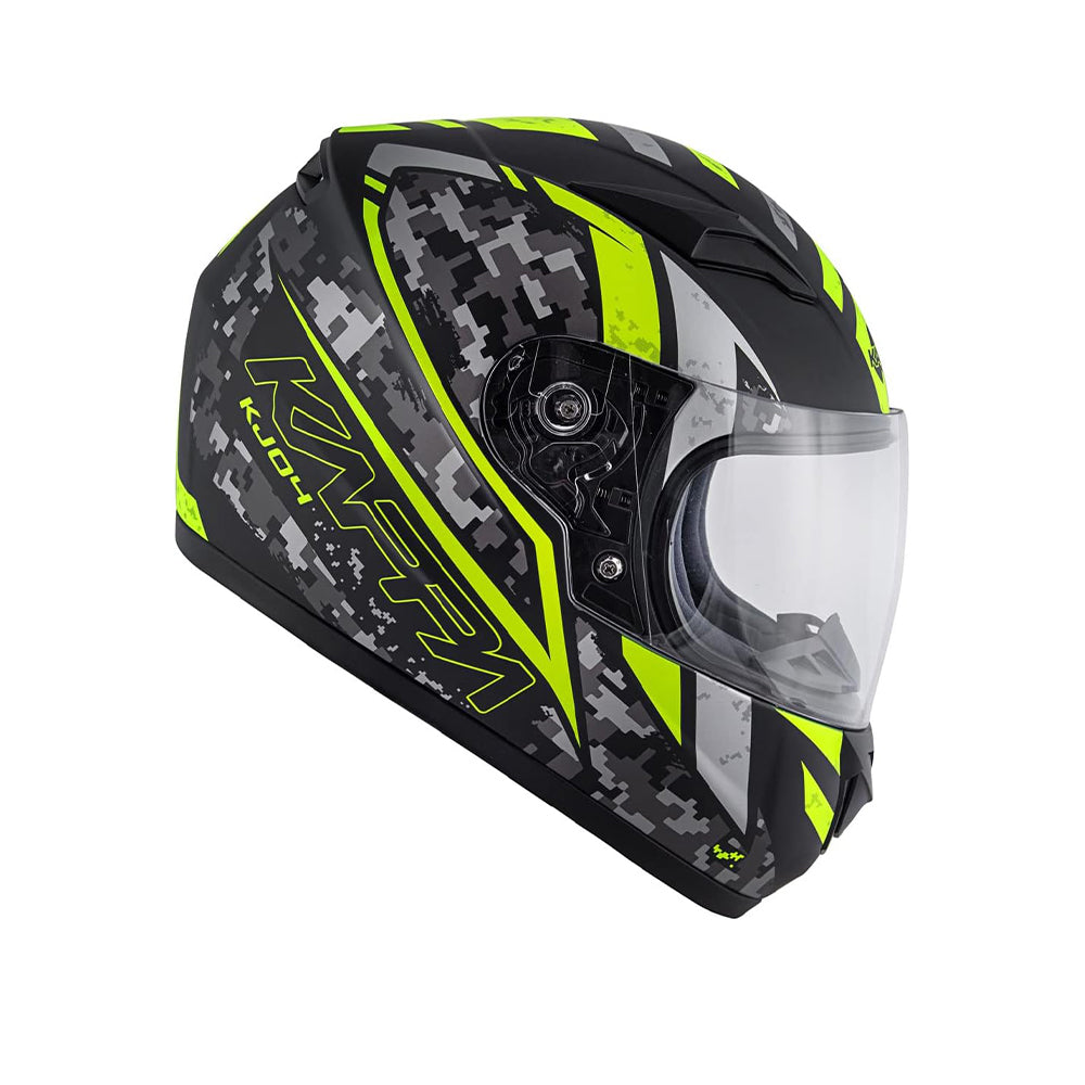 Kappa KJ04 Junior SPORTS TOUR FULL FACE Helmet Black Yellow – 3 – Maximomoto PT