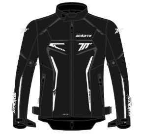 SEVENTY SD-JR67 PISTON Motorcycle Women's Jackets Black White – 1 – Maximomoto PT