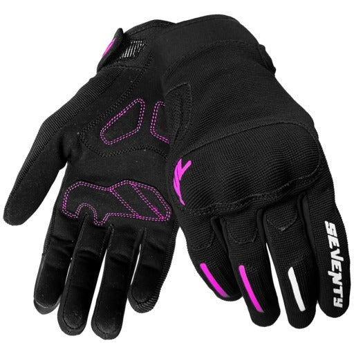 SEVENTY SD-C42 Asphalt in black and fuchsia Summer gloves for women – 1 – Maximomoto PT