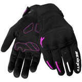 SEVENTY SD-C42 Asphalt en negro y fucsia Luvas de verano para mujer