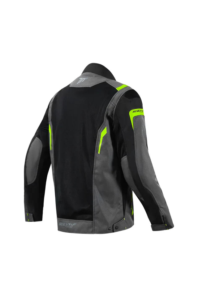 SEVENTY SD-JT66 SAHARA Moto Homem Casacos Cinza Amarelo Fluo – 2 – Maximomoto PT