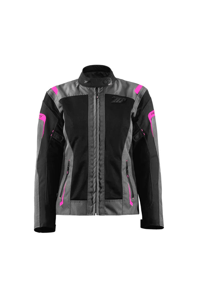 SEVENTY SD-JT68 SAHARA Moto Senhora Casacos Cinza Fucsia – 1 – Maximomoto PT
