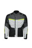 SEVENTY SD-JT83 TONALE casacos de moto para hombre Negro/gris/amarillo flúor