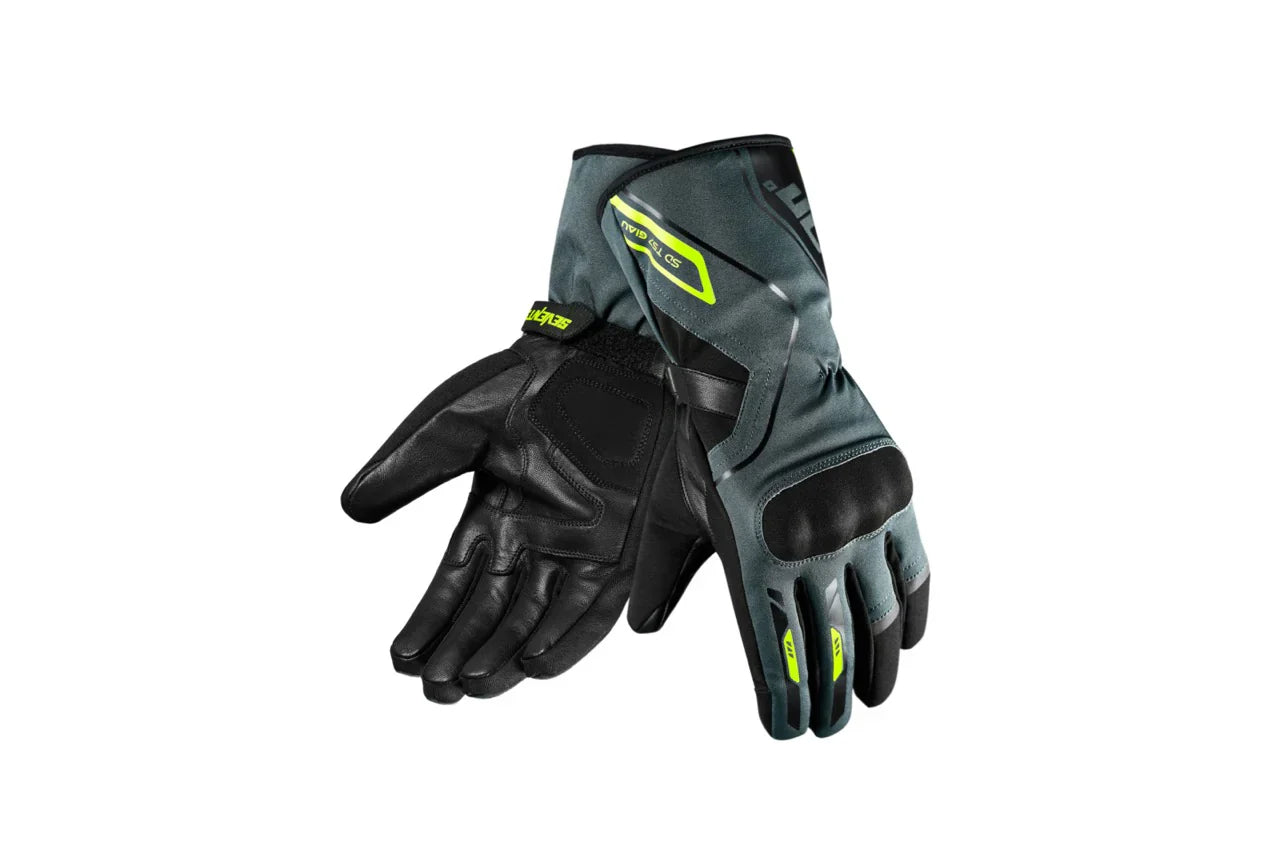 SEVENTY SD-T57 GIAU Winter Motorcycle Gloves For Men Black/Gris/Amarillo Fluor – 1 – Maximomoto PT