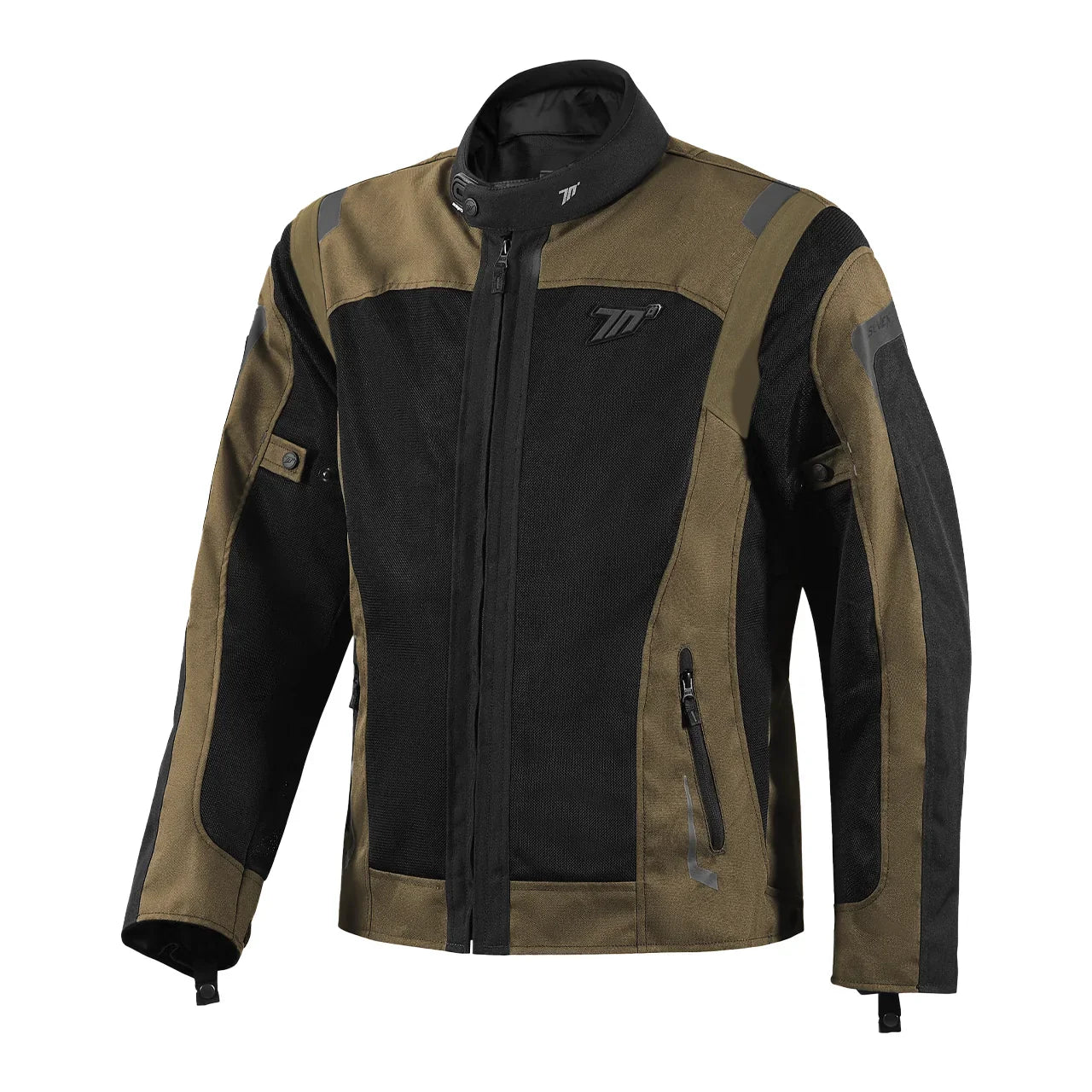 SEVENTY SD-JT66 CHAQUETA DE MOTO SAHARA VERANO MARRON NEGRO – 1 – Maximomoto PT