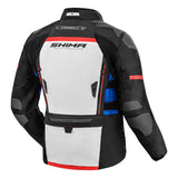 SHIMA DUNE CHAQUETA TEXTIL DE MOTOCICLETA HOMBRE NEGRO BLANCO AZUL