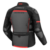SHIMA DUNE CHAQUETA TEXTIL DE MOTOCICLETA HOMBRE NEGRO ROJO