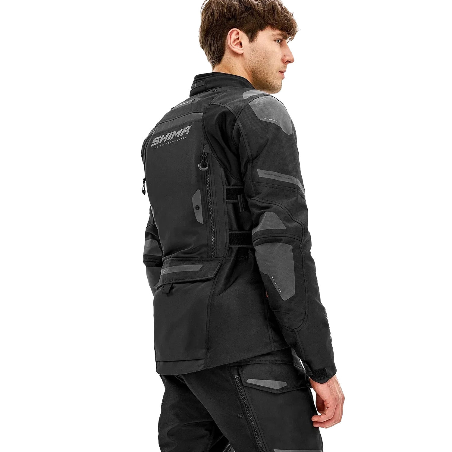 SHIMA DUNE CHAQUETA TEXTIL DE MOTOCICLETA HOMBRE NEGRO – 4 – Maximomoto PT