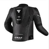 SHIMA STR 2.0 CHAQUETA DE MOTO HOMBRE PIEL NEGRO