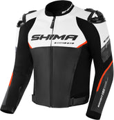 SHIMA BANDIT 2.0 Motorcycle Leather Men's Jackets White Black Red – Maximomoto PT