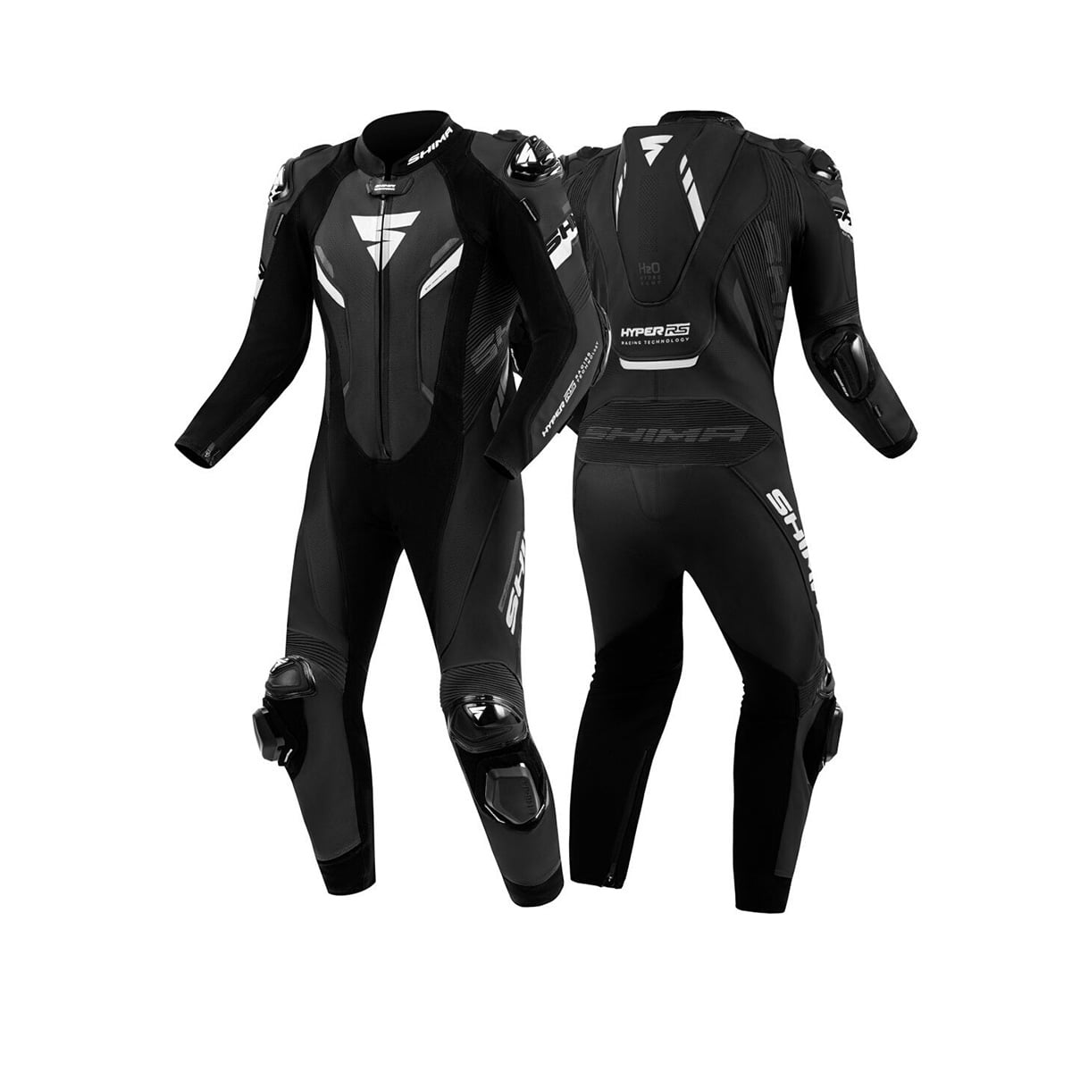 SHIMA HYPER RS 1PC Moto Fatos Preto Branco