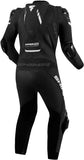 SHIMA HYPER RS 1PC Moto Fatos Preto Branco - Imagem traseira do terno
