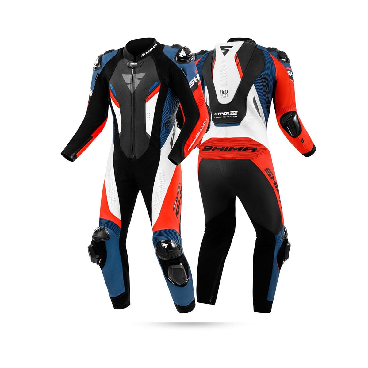 SHIMA MONO HYPER RS Moto Fatos Preto Branco Vermelho Azul