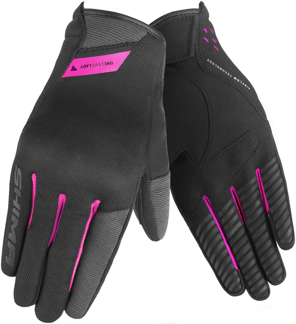 SHIMA ONE EVO MOTOCICLETA SENHORA LUVAS ROSA