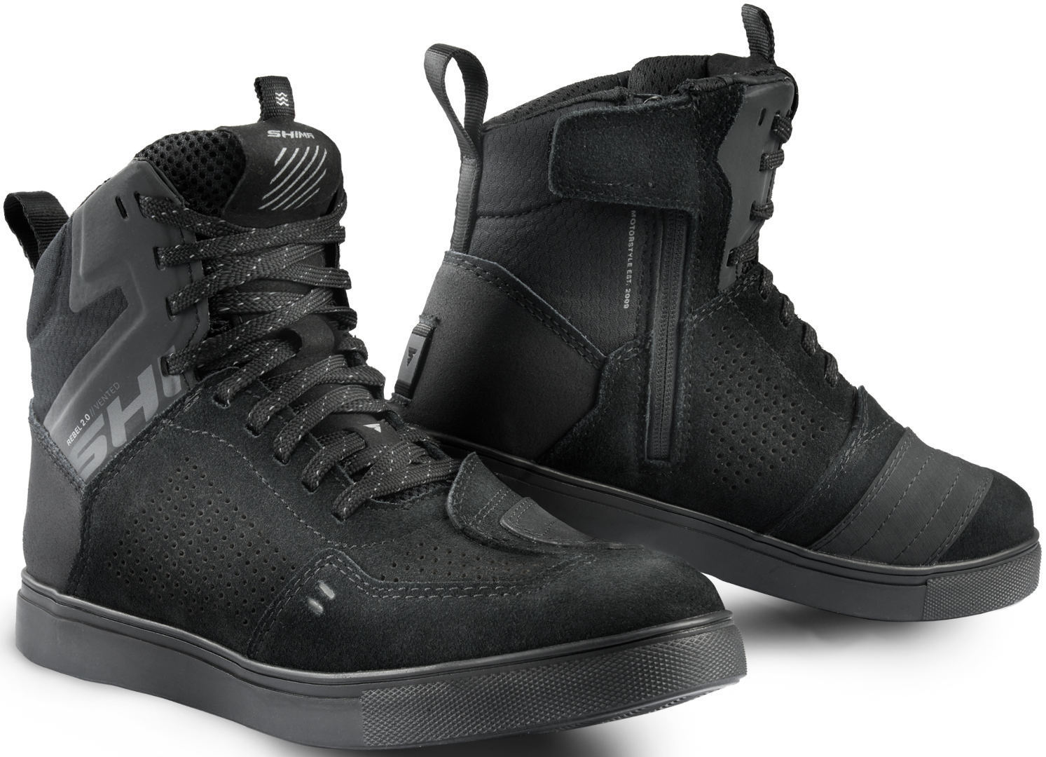 SHIMA REBEL 2.0 VENT HOMEM MOTOCICLETA BOTAS PRETA