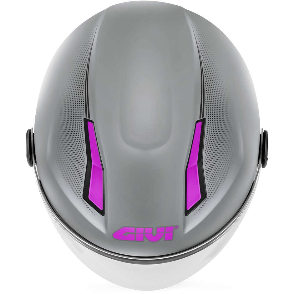 GIVI 11.7 SOLID G779 MOTORCYCLE OPEN FACE HELMET MATTE FUCHSIA – 4 – Maximomoto PT