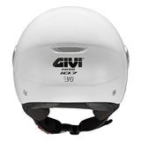 GIVI 10.7 MINI-J TURISMO MOTO DEMI-JET CAPACETE BRANCO BRILHANTE B910