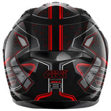 GIVI 50.8 MYSTICAL MOTO CAPACETE INTEGRAL PRETO VERMELHO TITÂNIO