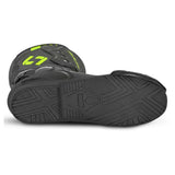 SHUA SUPER TECH Botas De Moto Couro Preto Amarillo Fluor