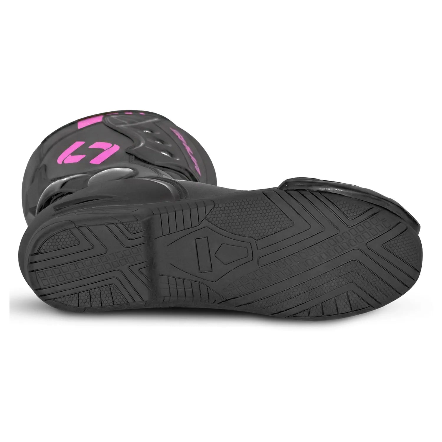 SHUA SUPER TECH BOTAS DE MOTO COURO SENHORA PRETO ROSA – 6 – Maximomoto PT