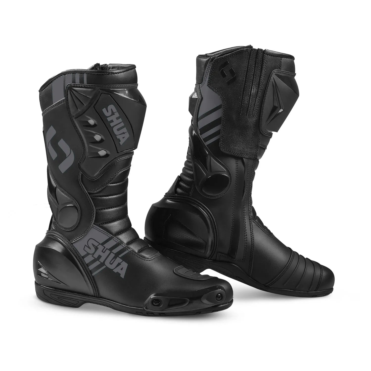 SHUA SUPER TECH Motorcycle Leather Boots Black – 1 – Maximomoto PT
