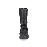 SHUA DISCOVERY Moto Couro Longo Botas Preto