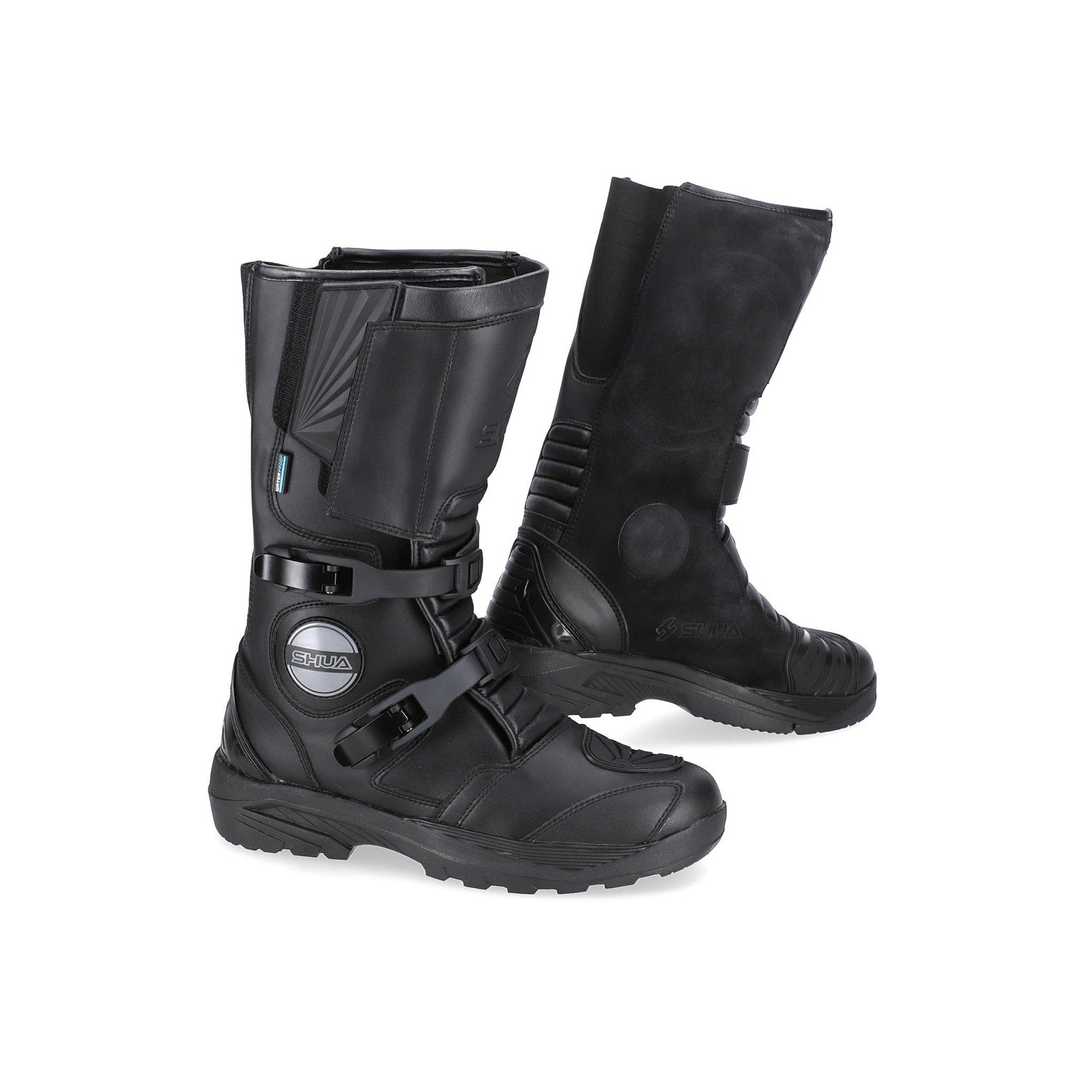 SHUA DISCOVERY Moto Couro Longo Botas Preto – 1 – Maximomoto PT