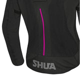 SHUA GRAVITY MESH 2.0 SENHORA CASACOS DE MOTO PRETO ROSA