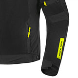 SHUA GRAVITY MESH 2.0 HOMEM CASACOS DE MOTO PRETO AMARILLO FLOU