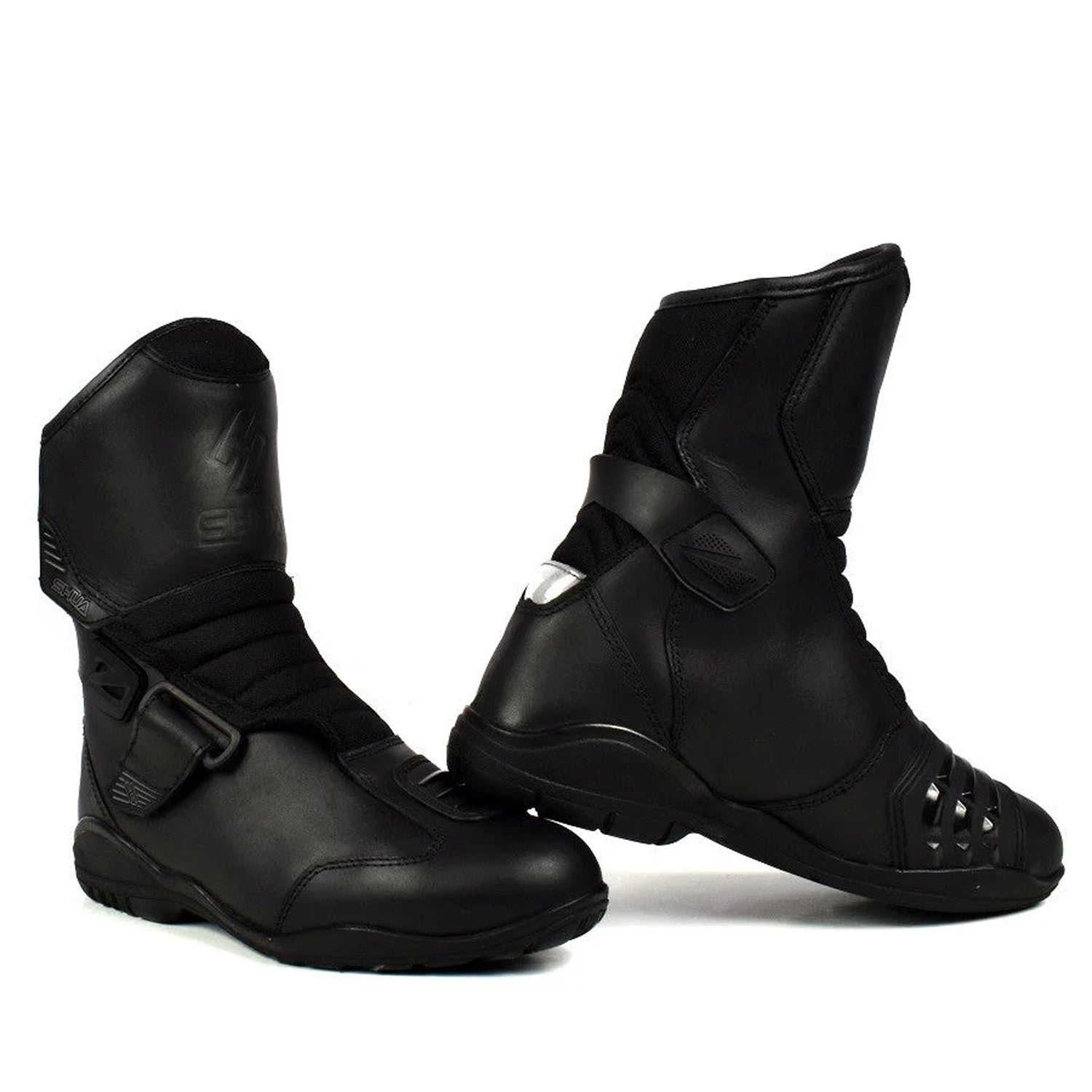 SHUA HUB WP Motorcycle Leather Boots Black – 1 – Maximomoto PT