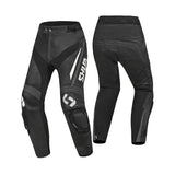 SHUA INFINITY Motorcycle Leather Pants Black Antra