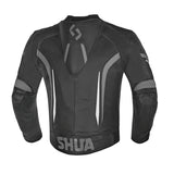SHUA INFINITY BLACK LEATHER JACKET