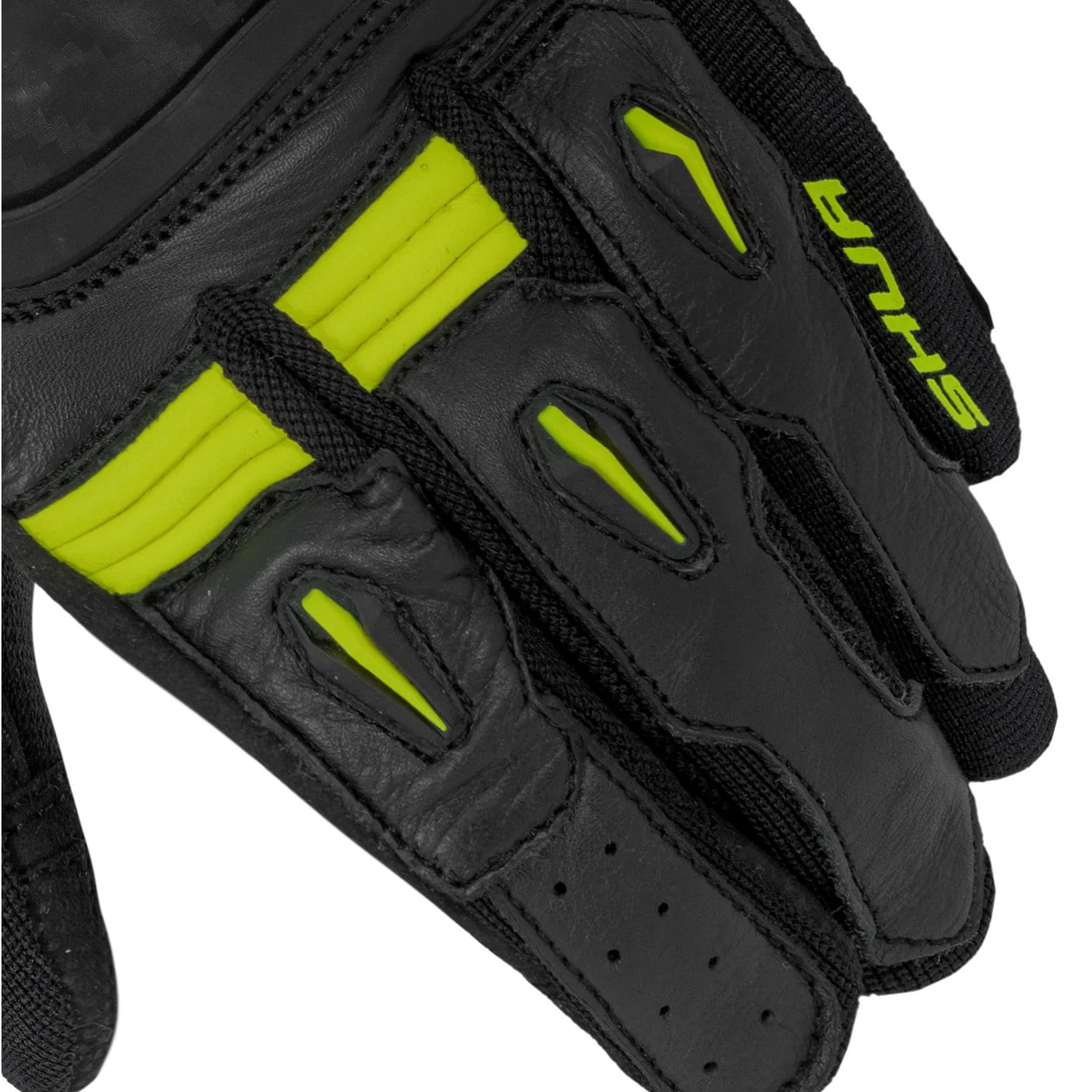 SHUA PROTON Moto Textil Luvas Preto Fluo Amarelo – 7 – Maximomoto PT