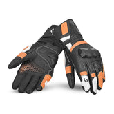 SHUA RANGER PRO Moto Homem Corrida Luvas Preto Branco Laranja – Maximomoto PT