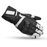 SHUA RANGER PRO Luvas De Moto Corrida Homem Preto Branco
