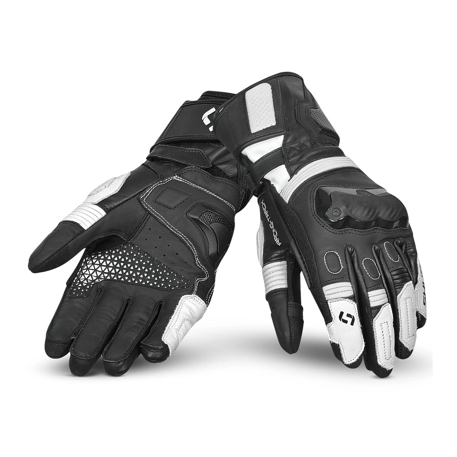 SHUA RANGER PRO Luvas De Moto Corrida Homem Preto Branco – 1 – Maximomoto PT