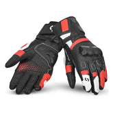 SHUA RANGER PRO Moto Luvas Preto Vermelho Branco – Maximomoto PT
