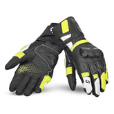 SHUA RANGER PRO Moto Senhora Luvas Preto Brancas Amarelas – Maximomoto PT