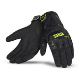 SHUA SEA BREEZE Motorcycle Gloves Black Yellow – Maximomoto PT