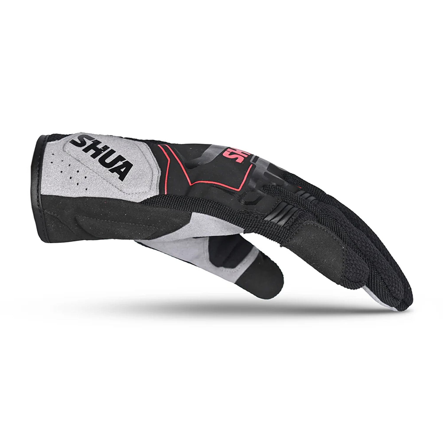SHUA SEA BREEZE Moto Luvas Preto Cinzento Vermelho – 4 – Maximomoto PT