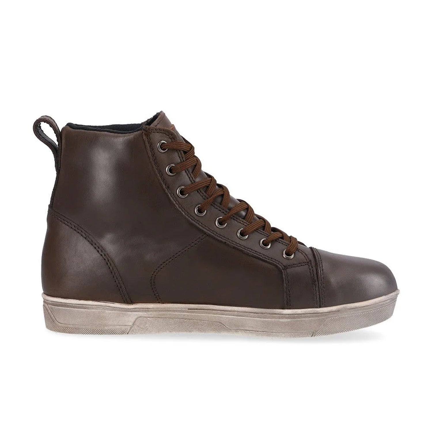 SHUA STREET WP Botas De Moto Couro Homem Marrom – 7 – Maximomoto PT