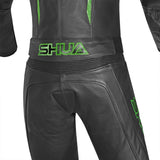 SHUA 2PC INFINITY Moto Homem Fatos Preto Verde - Imagem inferior do terno