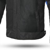 SHUA GRAVITY Textil Lite Moto Homem Casacos Preto Azul Cinzento - Imagem central frontal da Casacos