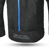 SHUA GRAVITY Textil Lite Moto Homem Casacos Preto Azul Cinzento - Imagem central traseira da Casacos